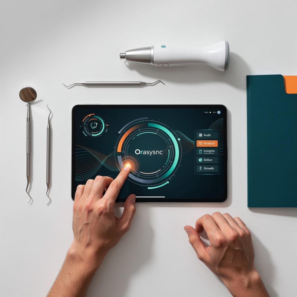 Orasync | AI-Powered Dental Operating System - AI-driven practice intelligence dashboard showing continuous patient pipeline analysis, schedule optimization, and revenue recovery insights